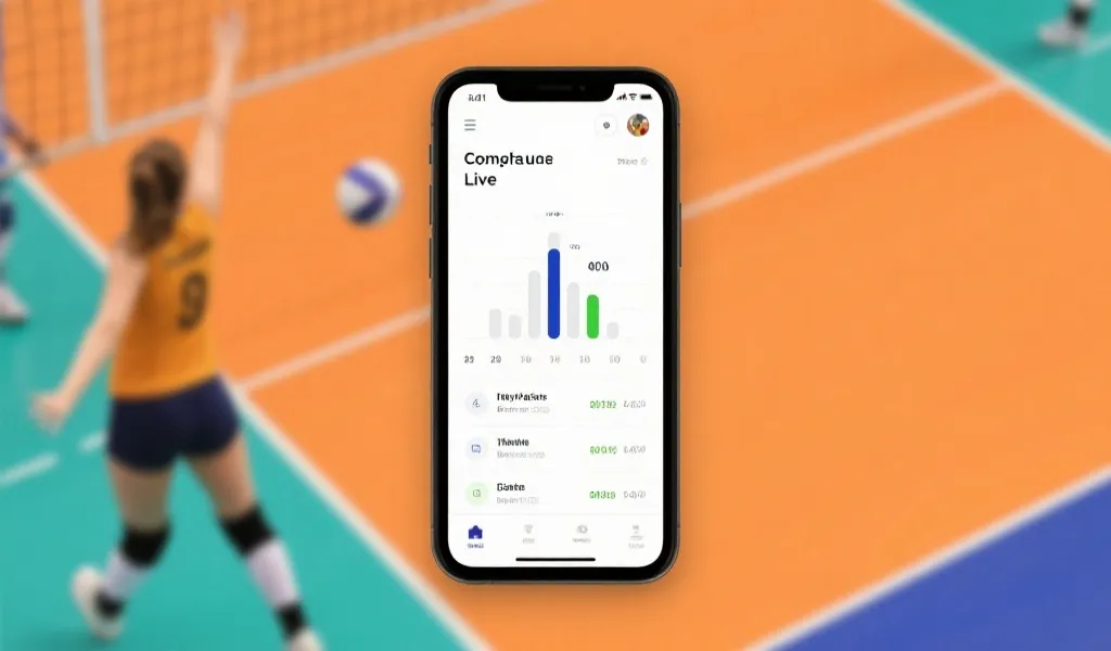 亚洲排球APP界面预览